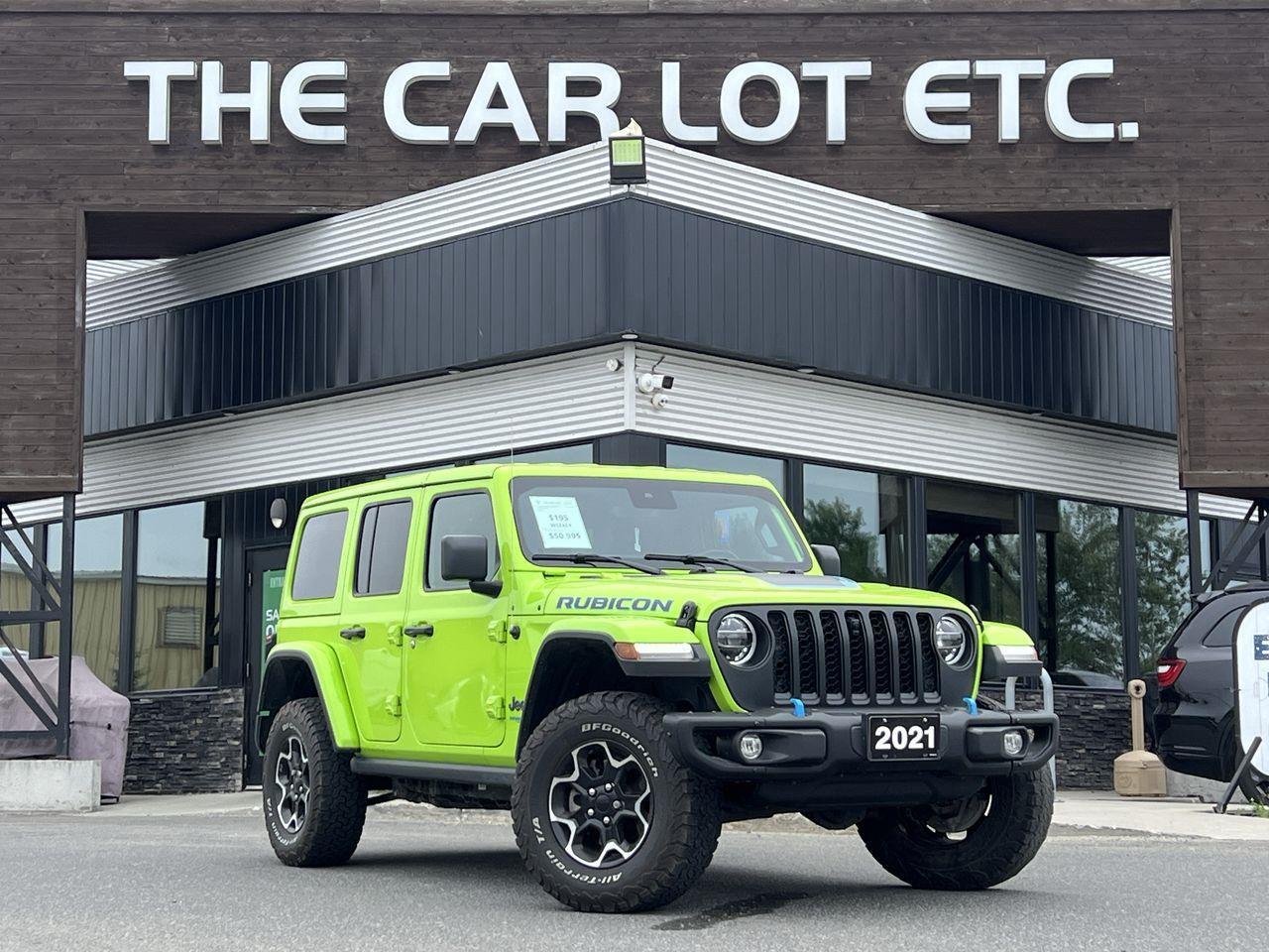 Used 2021 Jeep Wrangler Unlimited 4xe Rubicon HYBRID 4Xe!! HEATED LEATHER SEATS, NAV, REMOVEABLE HARD TOP, REMOTE START!! for sale in Sudbury, ON