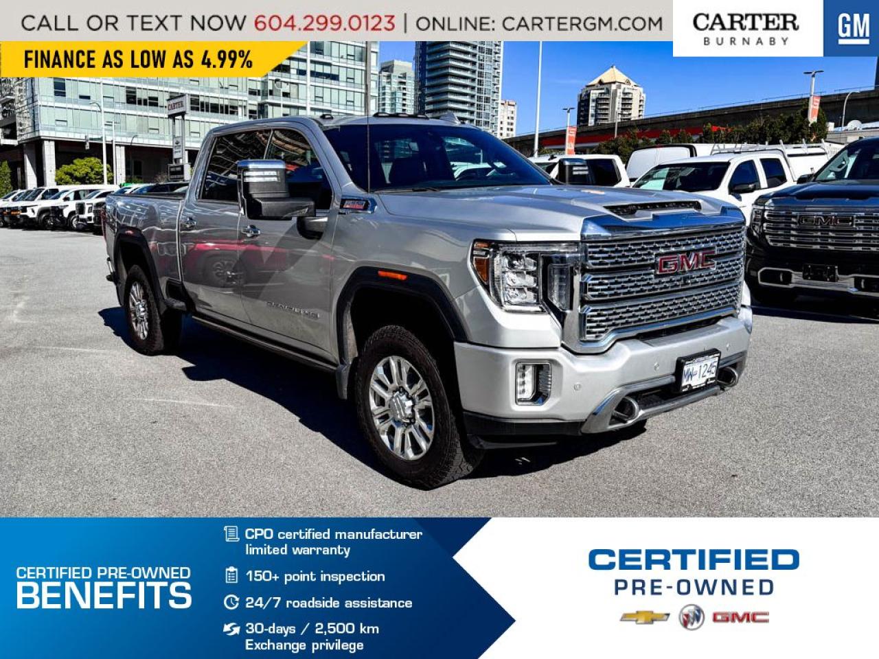 Used 2021 GMC Sierra 3500 HD DENALI 4WD | Crew Cab/Sunroof/Pwr Seat/HD Rear Cam for sale in Burnaby, BC