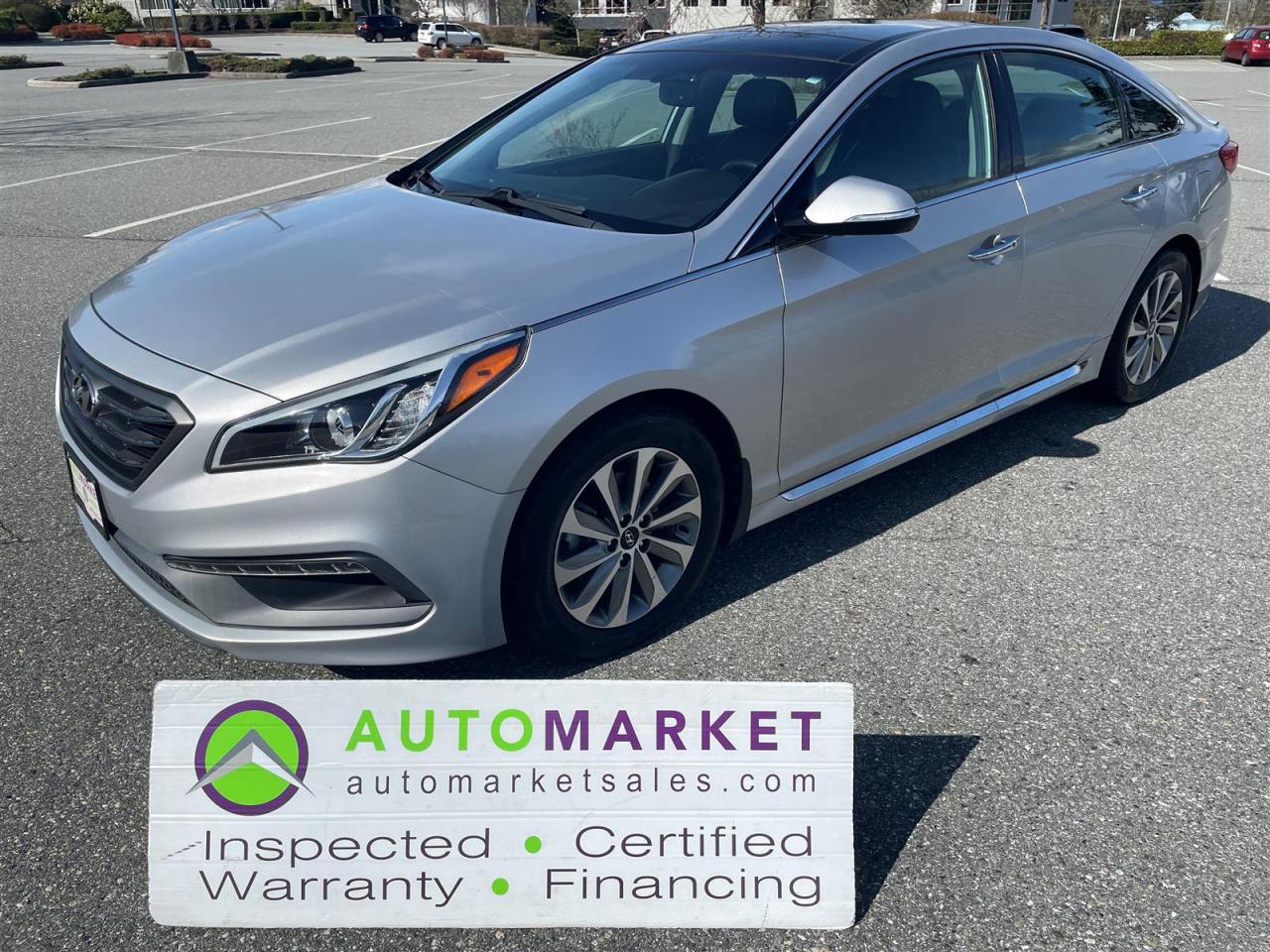 Used 2015 Hyundai Sonata SPORT, LOADED, FINANCING, WARRANTY, INSPECTED W/BCAA MBSHP! for sale in Surrey, BC