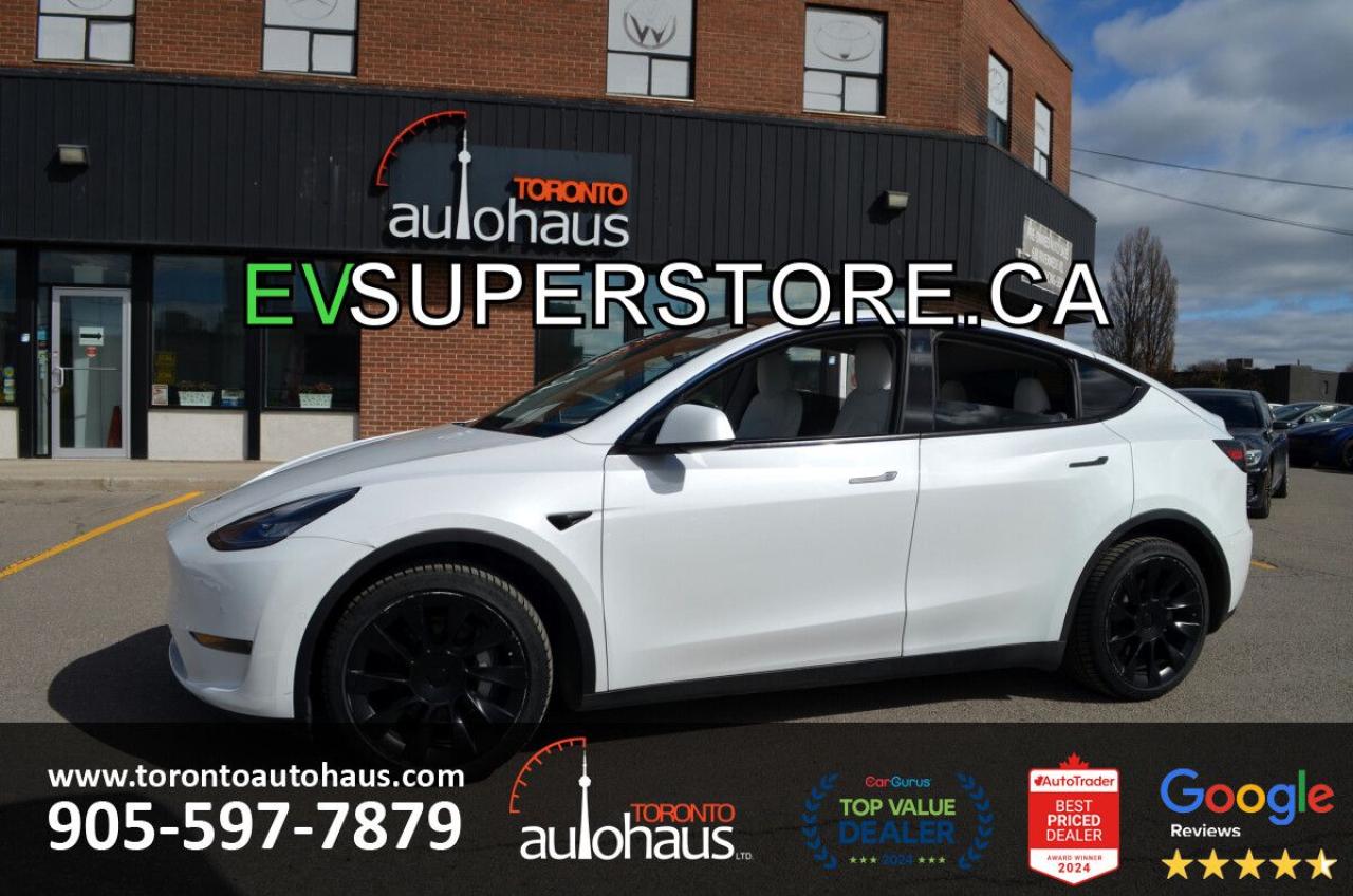 Used 2021 Tesla Model Y WHITE INTERIOR I OVER 100 TESLAS EVSUPERSTORE.CA for sale in Concord, ON
