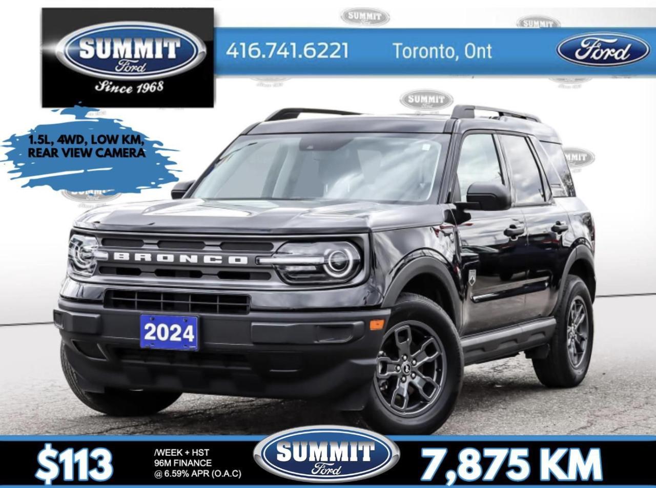 Used 2024 Ford Bronco Sport Big Bend | 1.5L | 4WD | LOW KM for sale in Etobicoke, ON