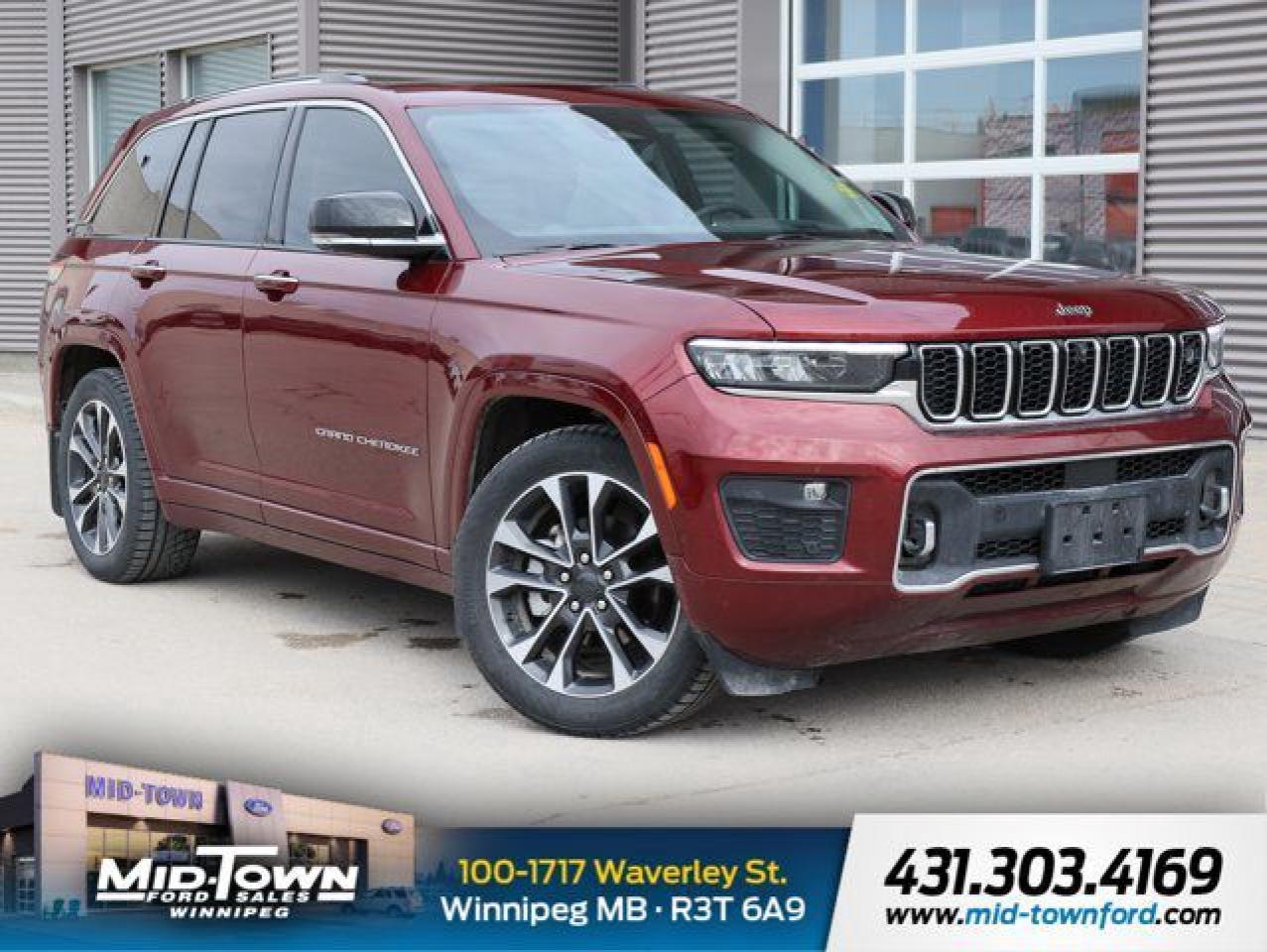 Used 2023 Jeep Grand Cherokee Overland ONE OWNER LOCAL TRADE CLEAN CARFAX for sale in Winnipeg, MB