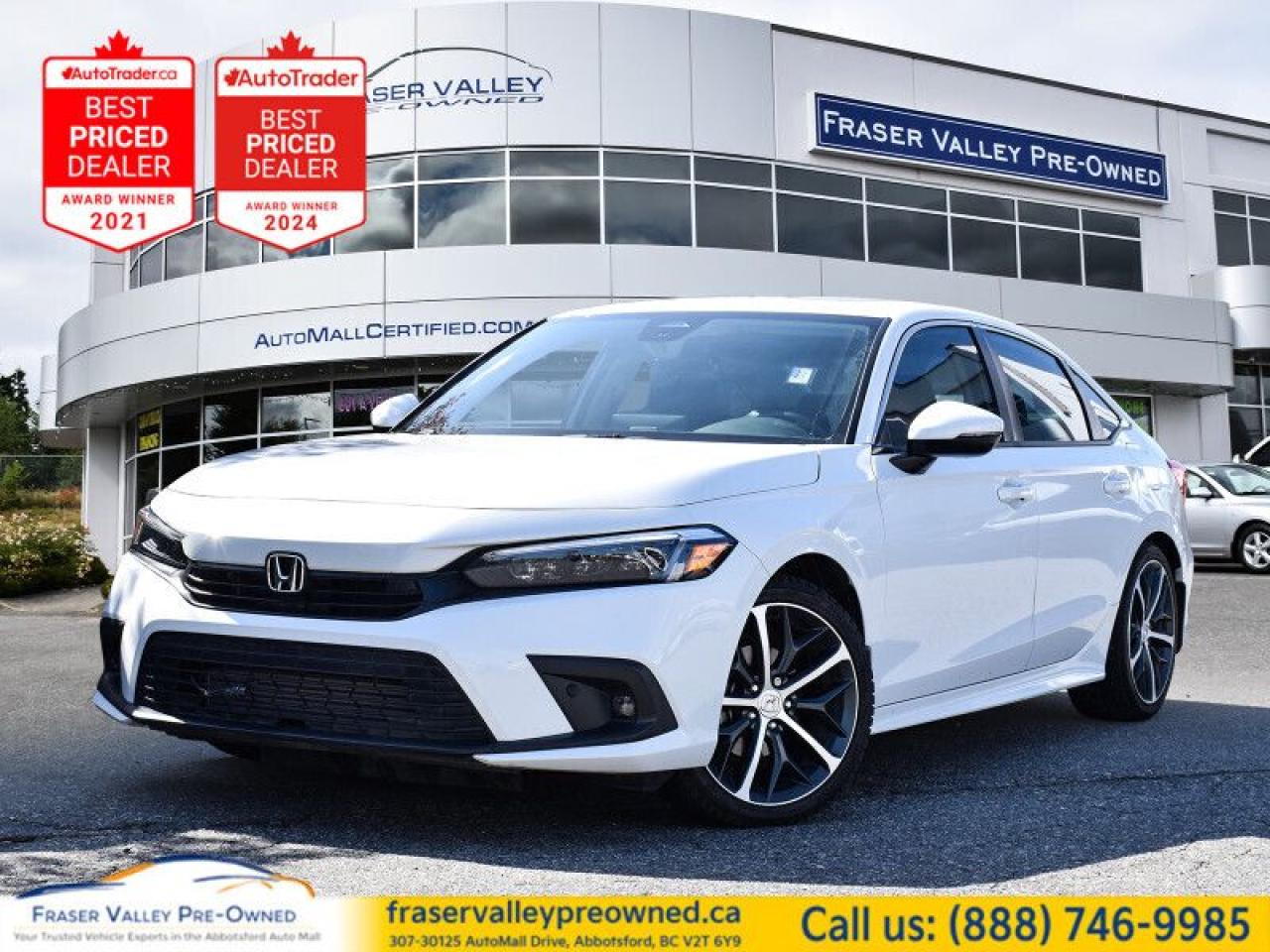 Used 2022 Honda Civic Sedan Touring  Clean, Showroom Condition! for sale in Abbotsford, BC