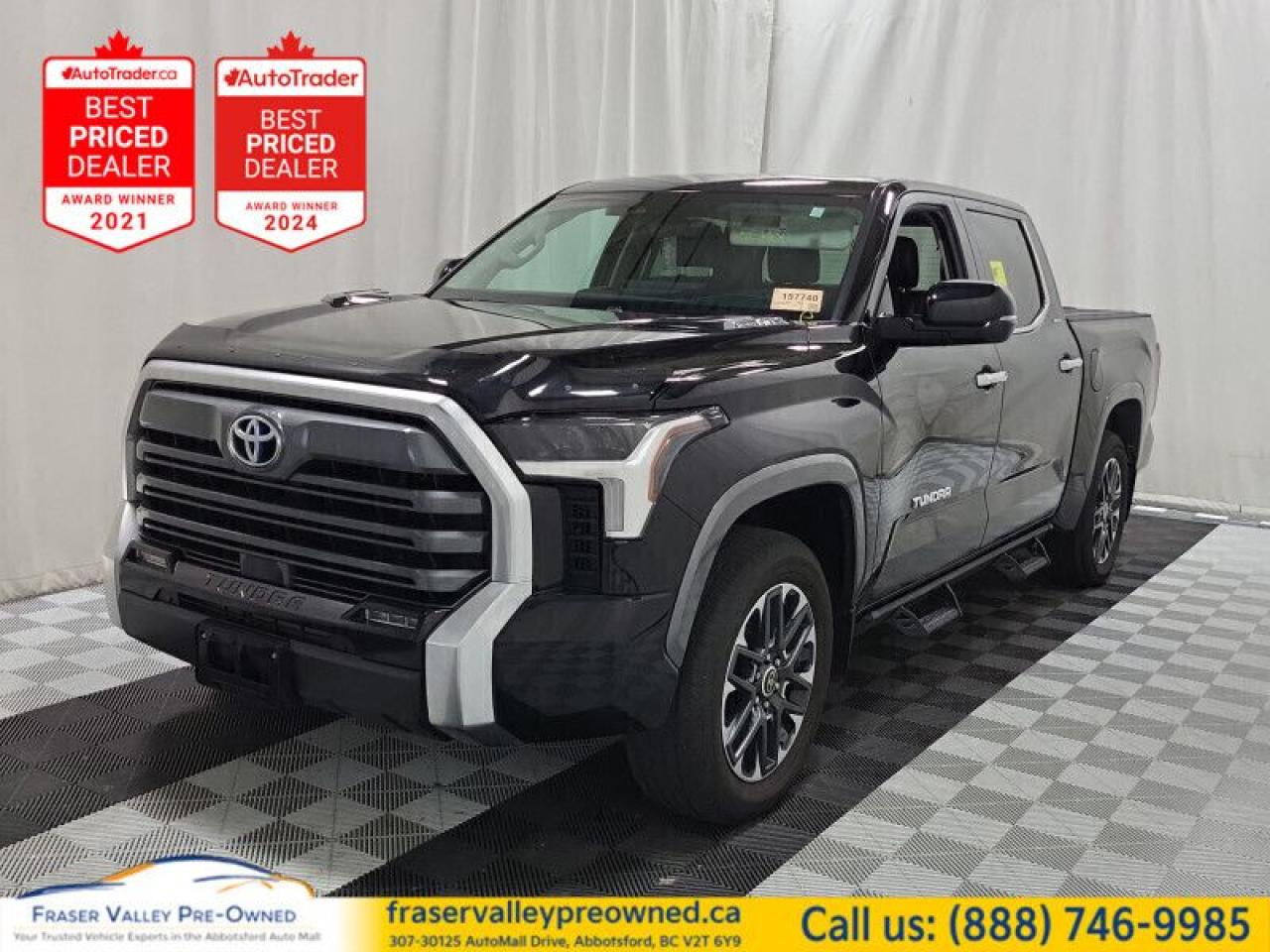 Used 2023 Toyota Tundra Hybrid Limited  Tonneau Cover Incl., Loaded, Clean for sale in Abbotsford, BC