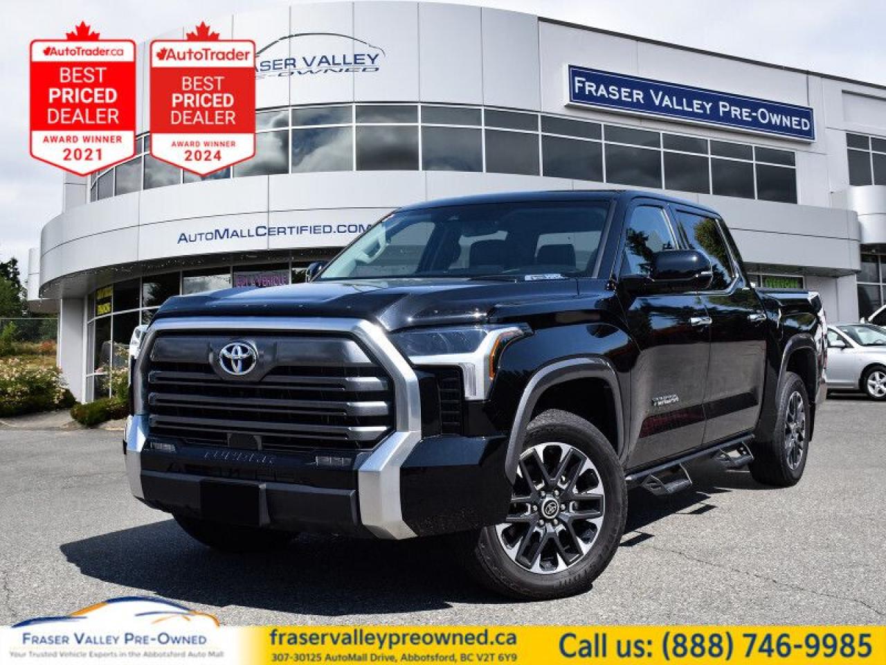 Used 2023 Toyota Tundra Hybrid Limited  Tonneau Cover Incl., Loaded, Clean for sale in Abbotsford, BC