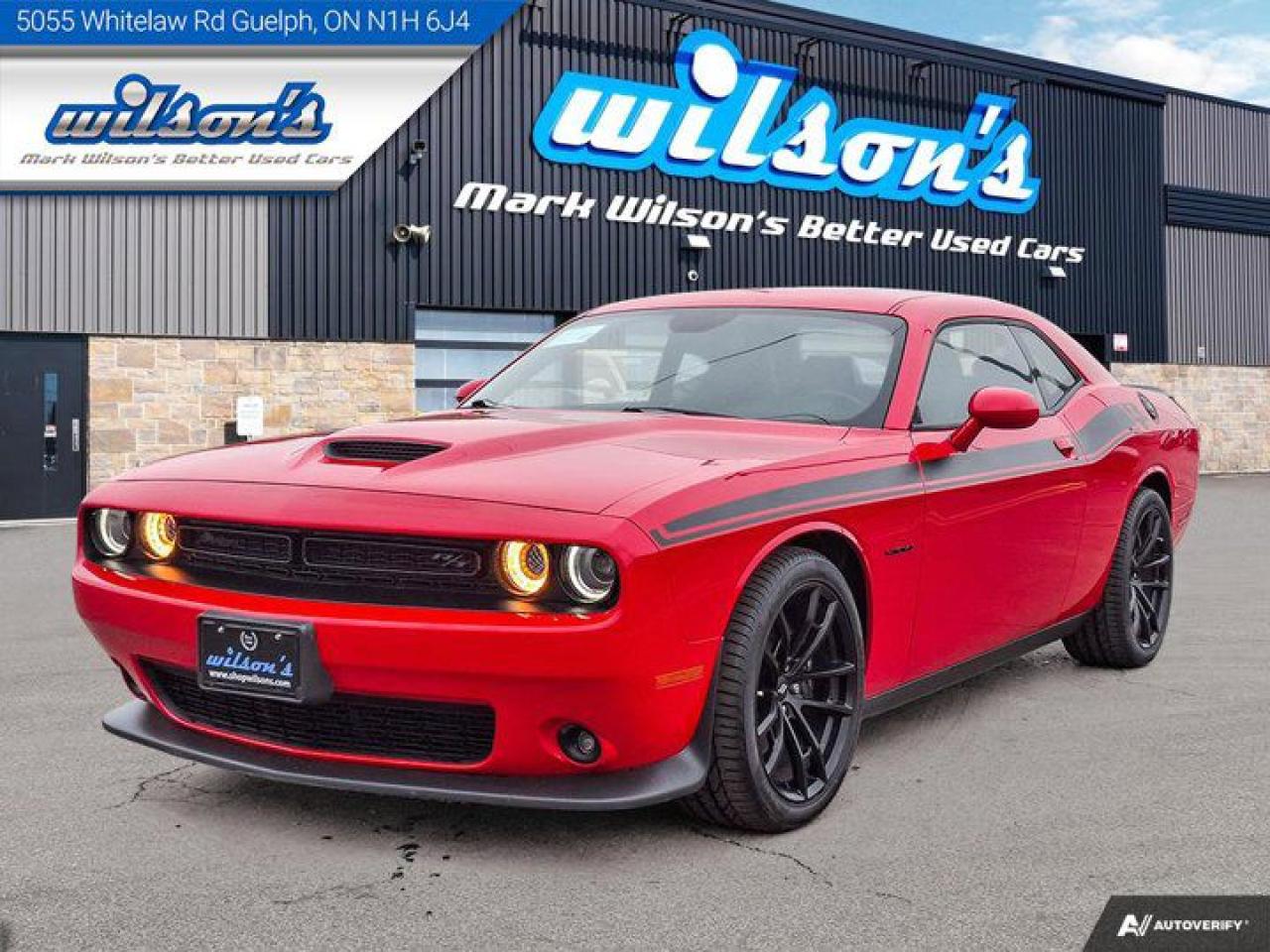 Used 2021 Dodge Challenger R/T 5.7L Hemi | Nappa Leather | Alcantara Vented Seats | Blacktop PKG | Alpine Audio | Nav & More ! for sale in Guelph, ON
