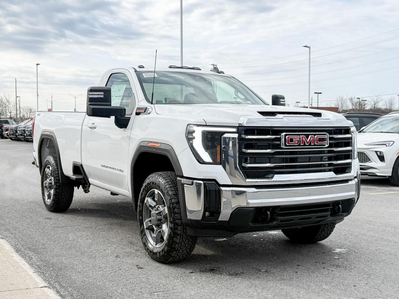 2025 GMC Sierra 3500 HD SLE 6.6L V8 DURAMAX WITH REMOTE START/ENTRY, HEATED SEATS, HEATED STEERING WHEEL, CRUISE CONTROL, VINYL FLOORING, HD REAR VISION CAMERA, APPLE CARPLAY AND ANDROID AUTO Photo