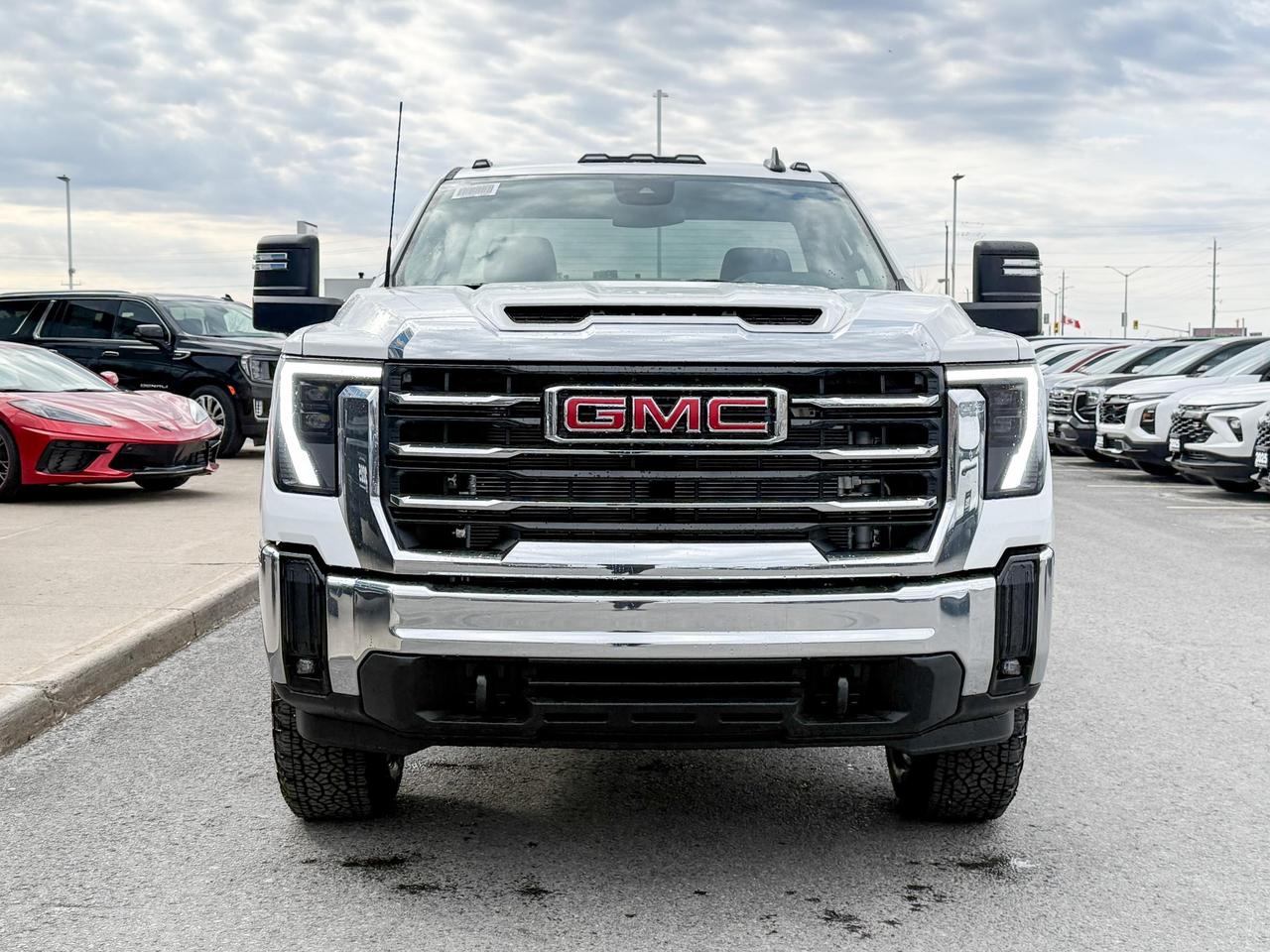 2025 GMC Sierra 3500 HD SLE 6.6L V8 DURAMAX WITH REMOTE START/ENTRY, HEATED SEATS, HEATED STEERING WHEEL, CRUISE CONTROL, VINYL FLOORING, HD REAR VISION CAMERA, APPLE CARPLAY AND ANDROID AUTO Photo