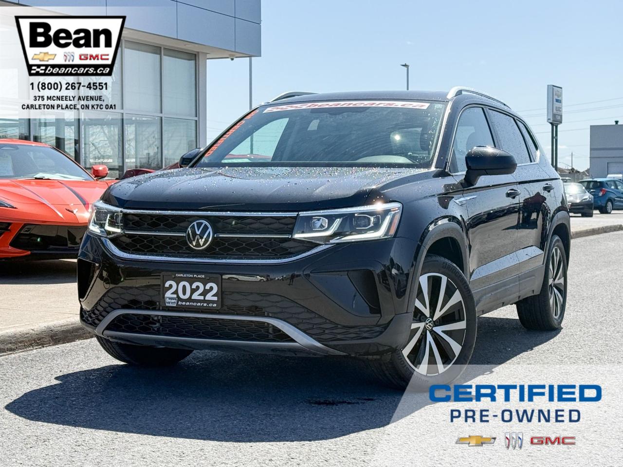 Used 2022 Volkswagen Taos Highline 1.5L 4 CYL WITH REMOTE ENTRY, HEATED/VENTILATED SEATS, HEATED STEERING WHEEL. SUNROOF, BEATS AUDIO for sale in Carleton Place, ON