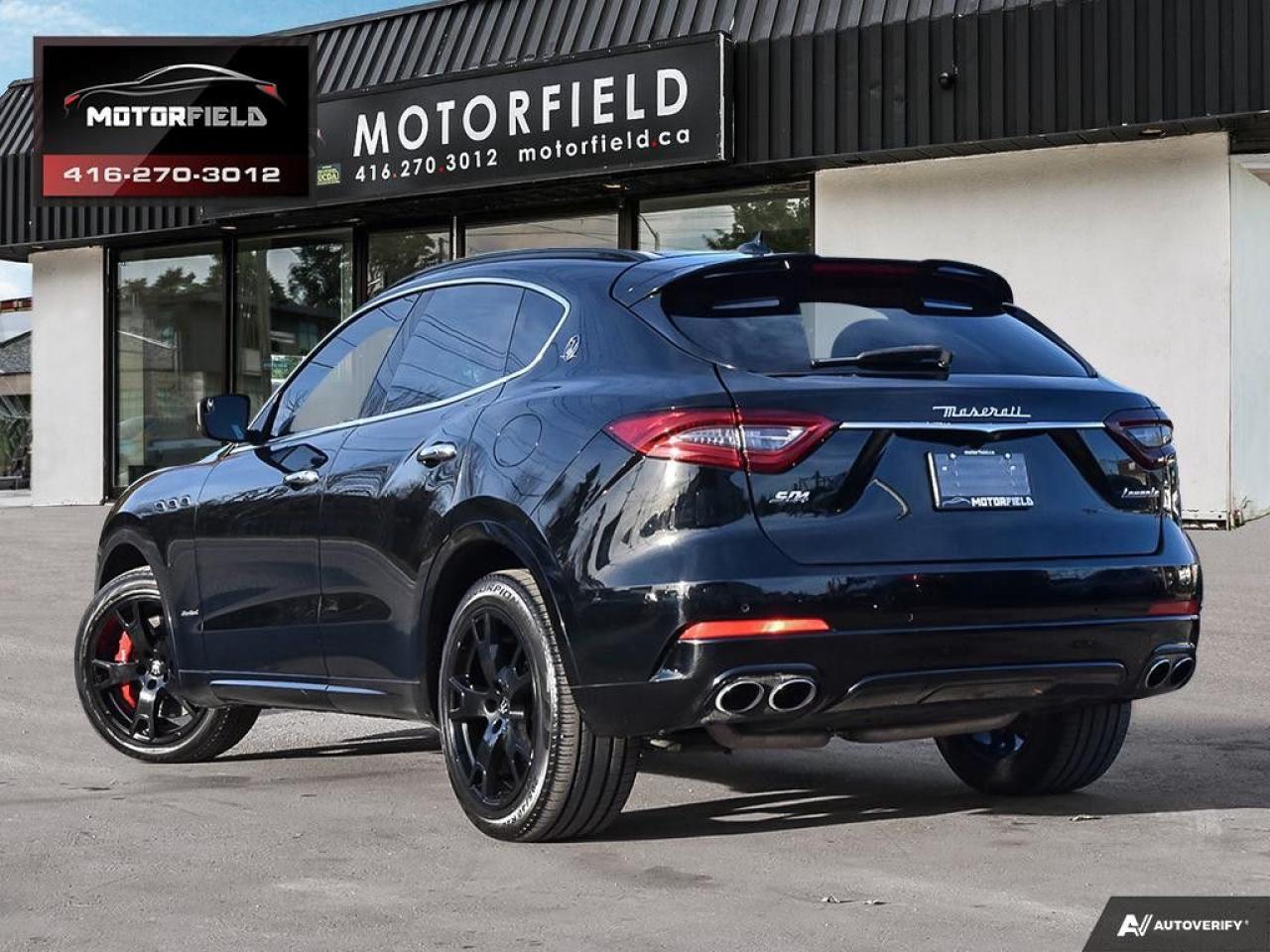 2018 Maserati Levante S GranSport AWD *Accident Free, 20" Nero Wheels, Black/Red* Photo3