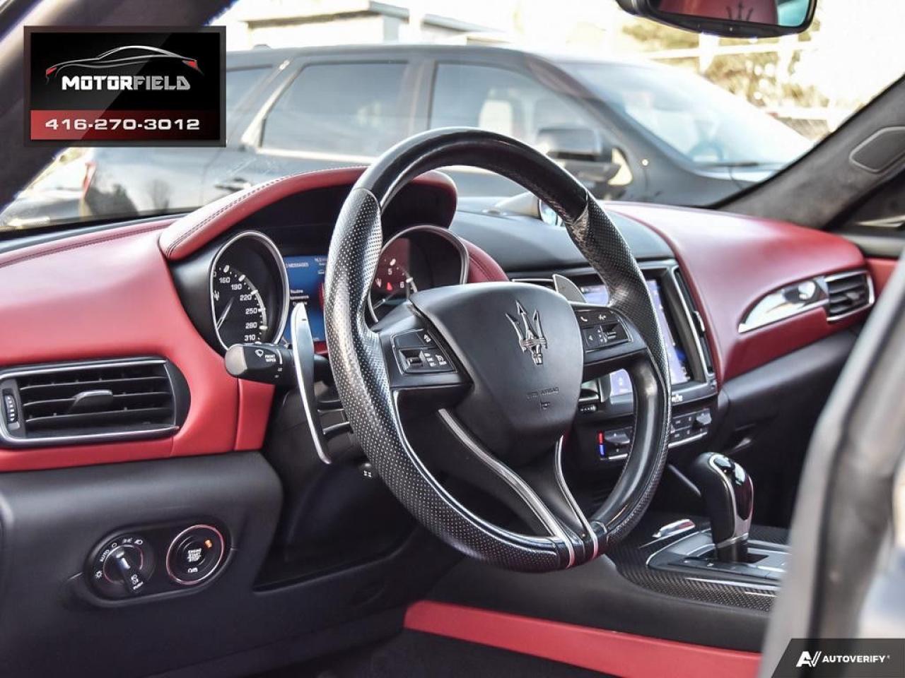 2018 Maserati Levante S GranSport AWD *Accident Free, 20" Nero Wheels, Black/Red* Photo
