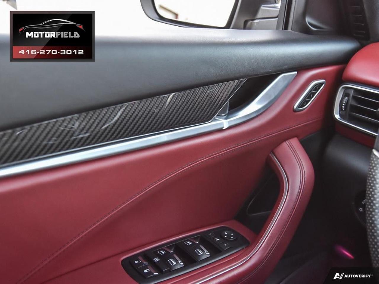 2018 Maserati Levante S GranSport AWD *Accident Free, 20" Nero Wheels, Black/Red* Photo