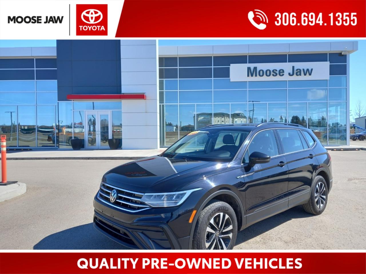 Used 2023 Volkswagen Tiguan Versatile, efficient, and ready for anything. The 2023 Tiguan Trendline offers German engineering, smart technology, and everyday comfort — all in a stylish, spacious SUV for sale in Moose Jaw, SK