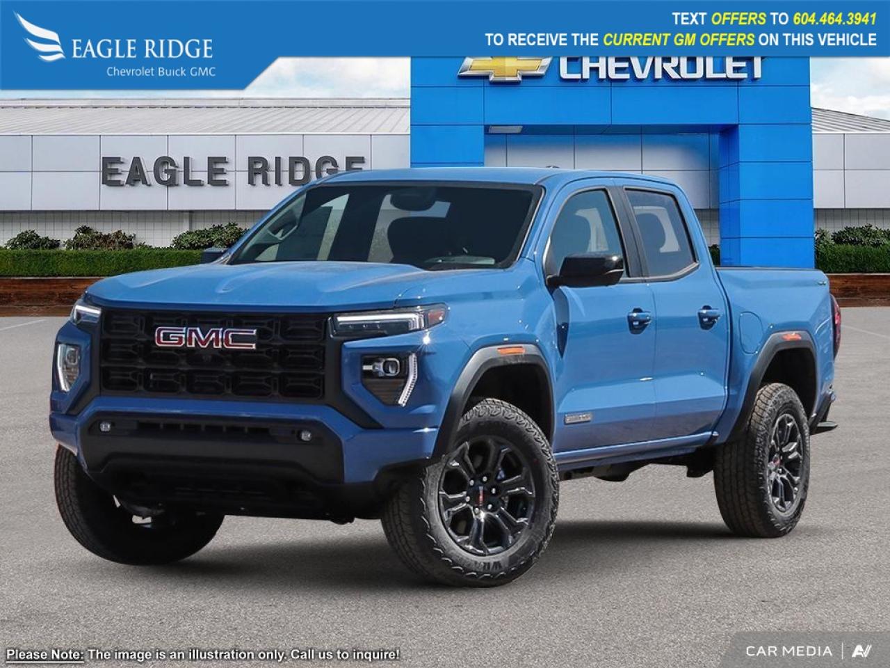 New 2025 GMC Canyon Elevation Navigation System, Power windows, Remote keyless entry, Speed-sensing steering, Traction control, Trailering App for sale in Coquitlam, BC