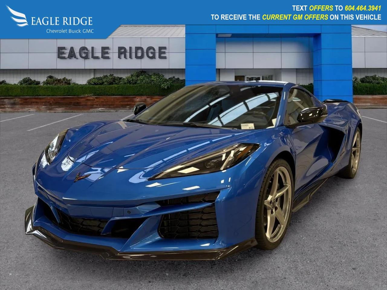 New 2025 Chevrolet Corvette E-Ray 12-inch digital driver display, 8-inch touchscreen, Google Built-in, wireless Apple CarPlay, wireless Android Auto, WiFi hotspot, connected navigation, performance data recorder, Bose Performance audi for sale in Coquitlam, BC
