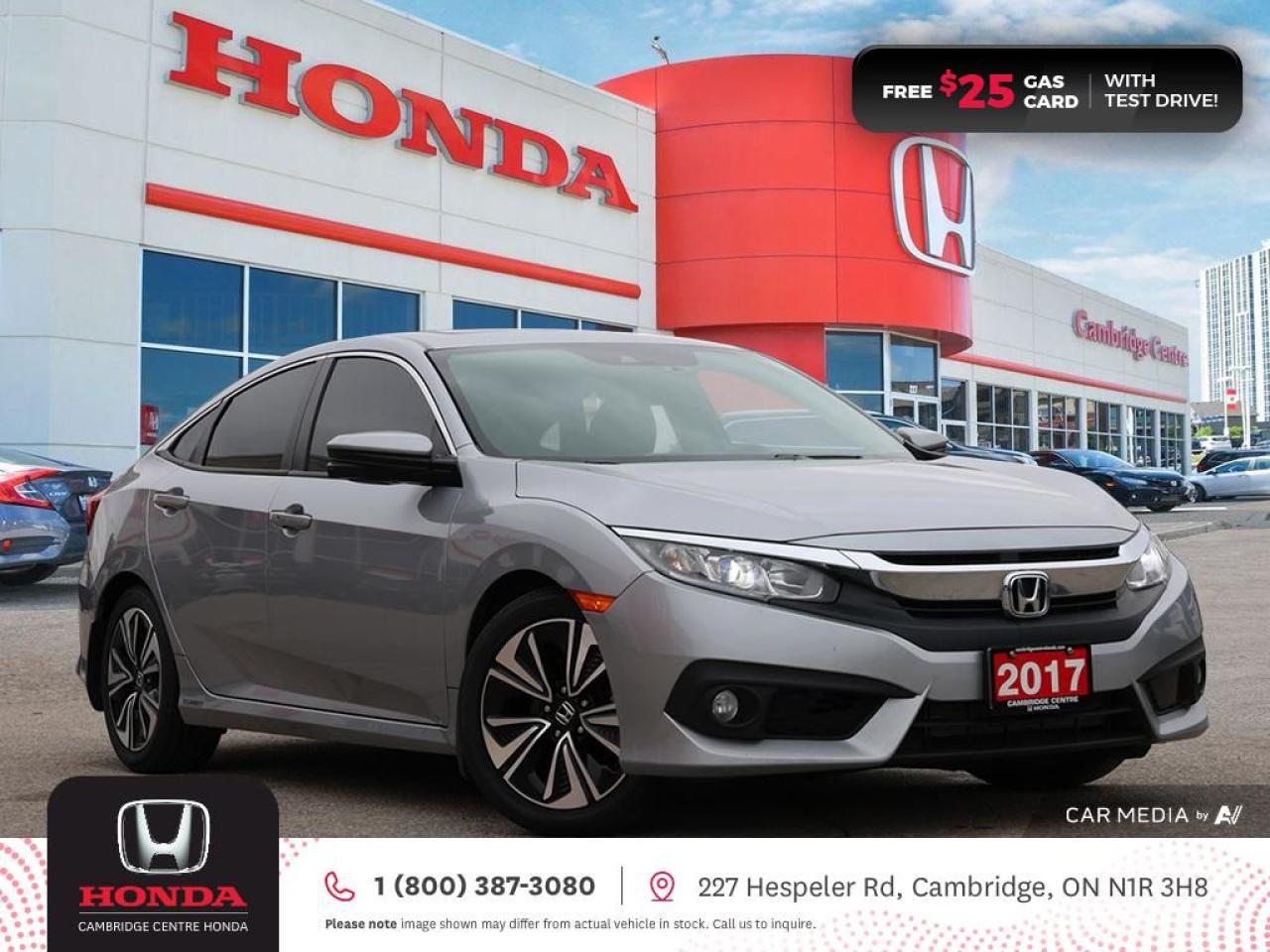 Used 2017 Honda Civic EX-T APPLE CARPLAY™/ANDROID AUTO™ | POWER SUNROOF | REARVIEW CAMERA for sale in Cambridge, ON