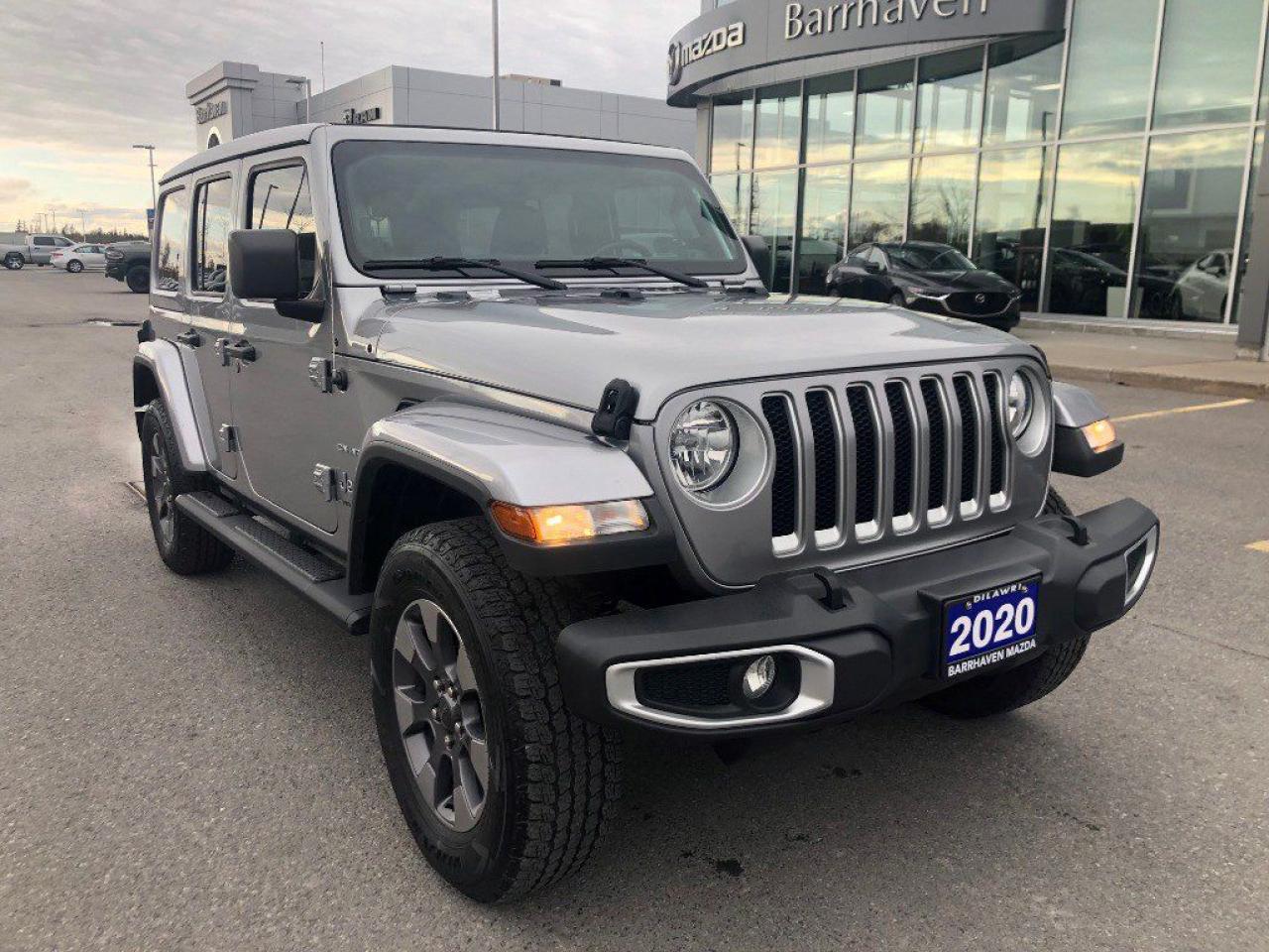 Used 2020 Jeep Wrangler Unlimited Sahara 4x4 w/ My Sky Power Top | 2 Sets of Wheels for sale in Ottawa, ON