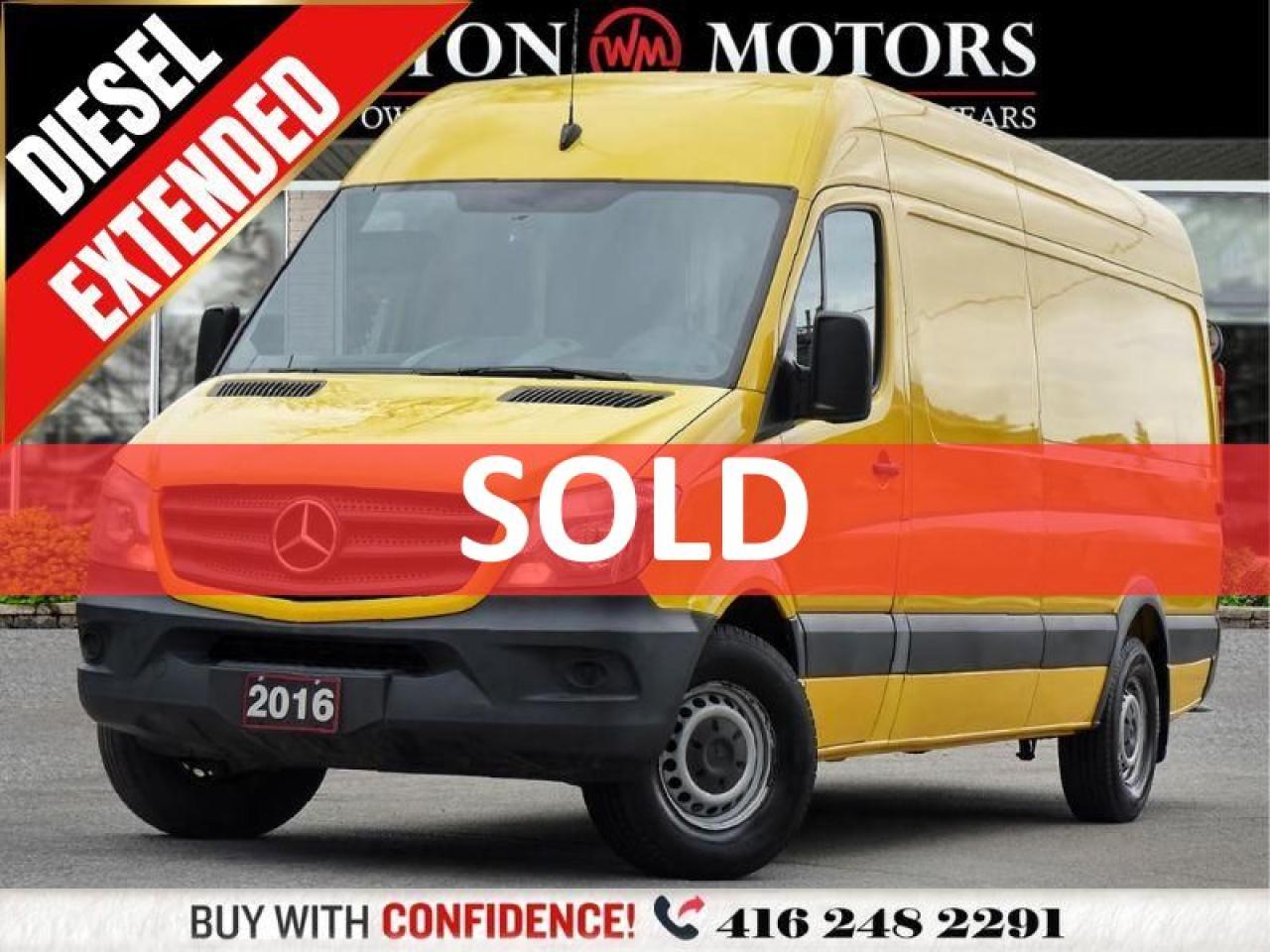 2016 Mercedes-Benz Sprinter 2500*DIESEL*HIGH ROOF*EXT*SHLVNG*REVCAM*PWR WINDOW