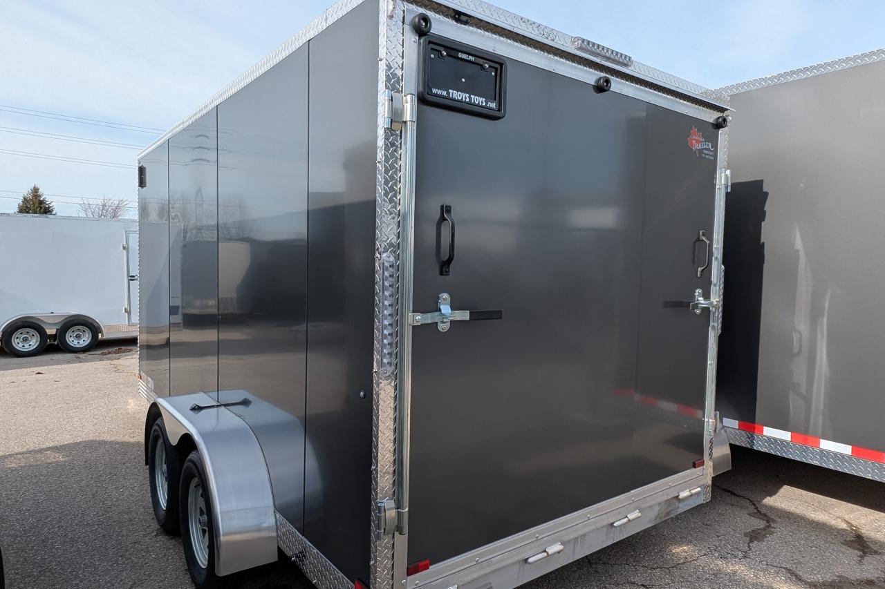 2025 Canadian Trailer Company 7x14 V Nose Cargo Trailer Aluminum Tandem Axle Photo2