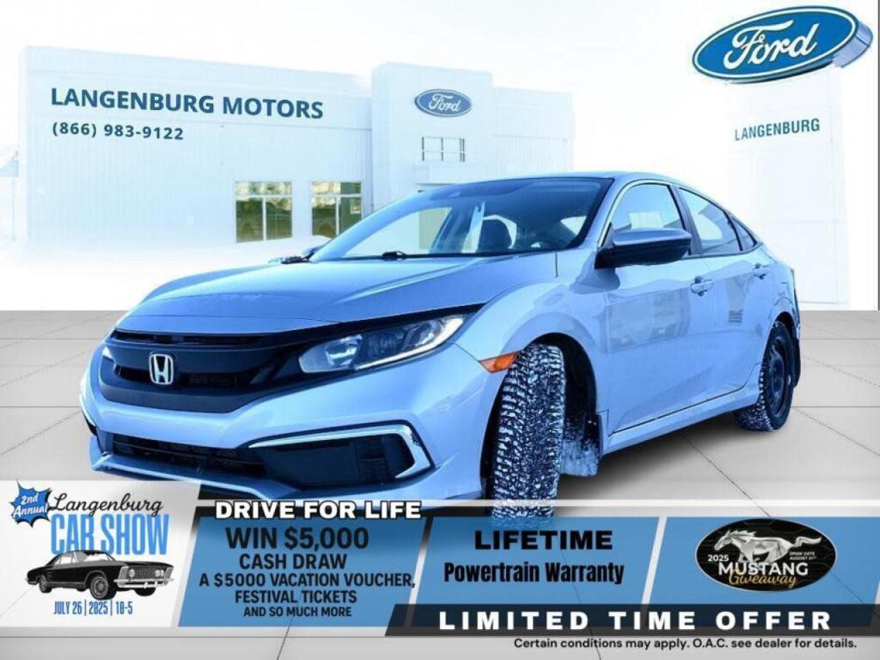 Used 2019 Honda Civiclx LX for sale in Langenburg, SK