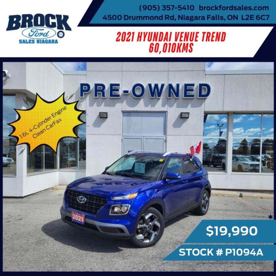 Used 2021 Hyundai Venue Trend for sale in Niagara Falls, ON