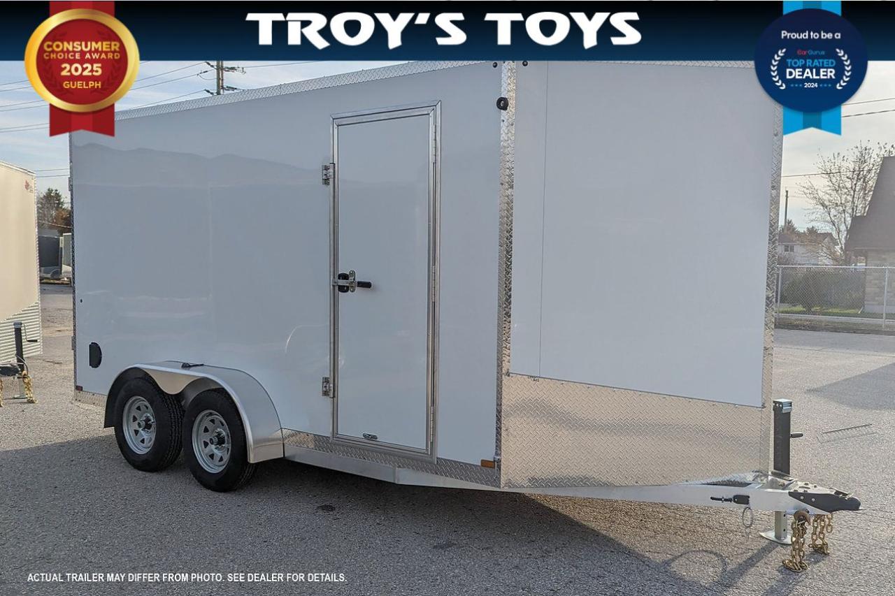 2024 Canadian Trailer Company 7x14 V Nose Cargo Trailer Aluminum Tandem Axle