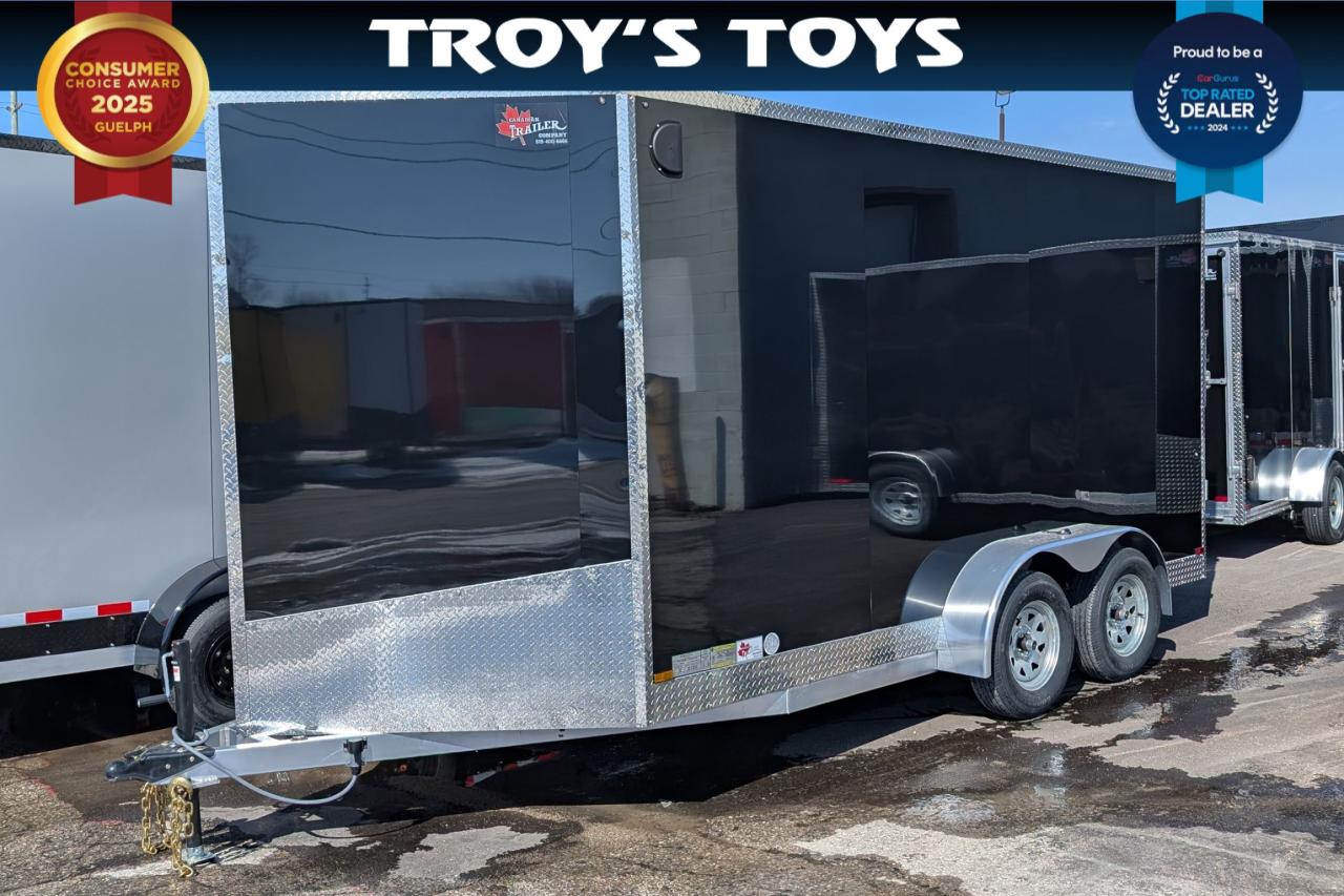 2025 Canadian Trailer Company 7x14 V Nose Cargo Trailer Aluminum Tandem Axle