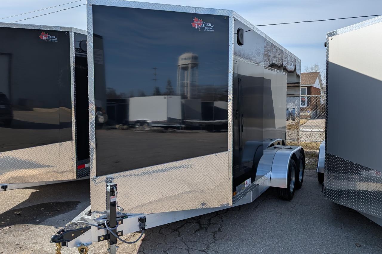 2025 Canadian Trailer Company 7x14 V Nose Cargo Trailer Aluminum Tandem Axle