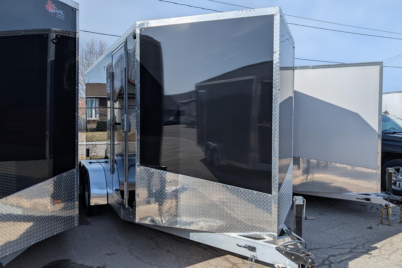 2025 Canadian Trailer Company 7x14 V Nose Cargo Trailer Aluminum Tandem Axle Photo8