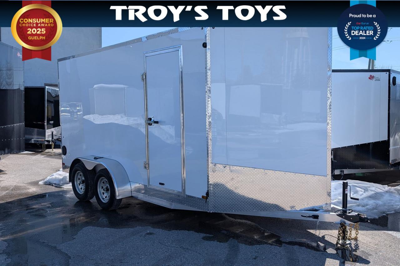 2025 Canadian Trailer Company 7x14 V Nose Cargo Trailer Aluminum Tandem Axle