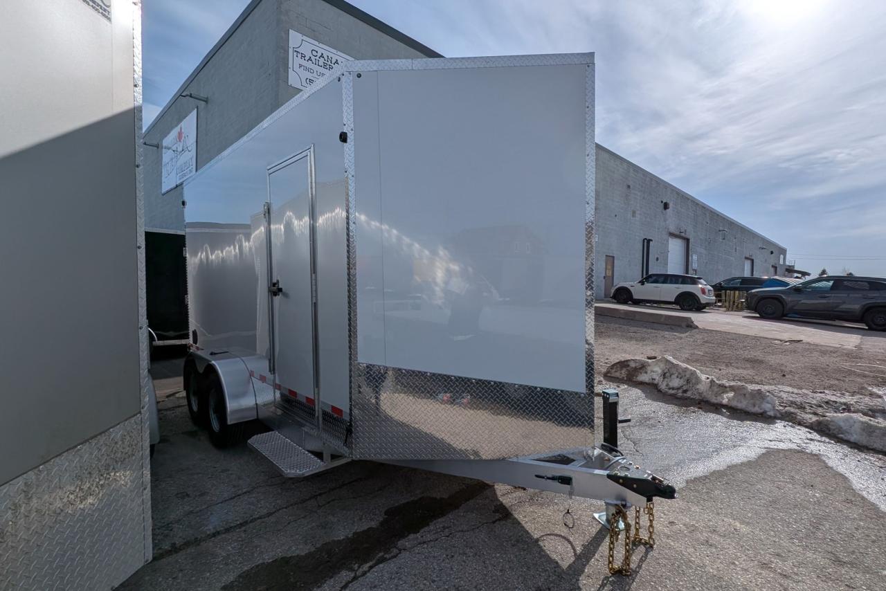 2025 Canadian Trailer Company 7x14 V Nose Cargo Trailer Aluminum Tandem Axle