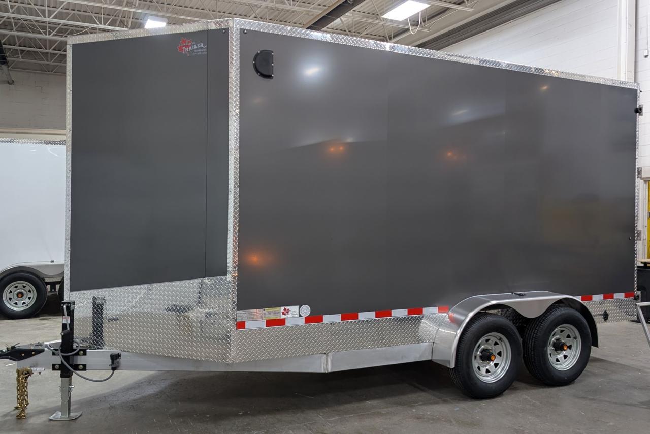 2025 Canadian Trailer Company 7x14 V Nose Cargo Trailer Aluminum Tandem Axle