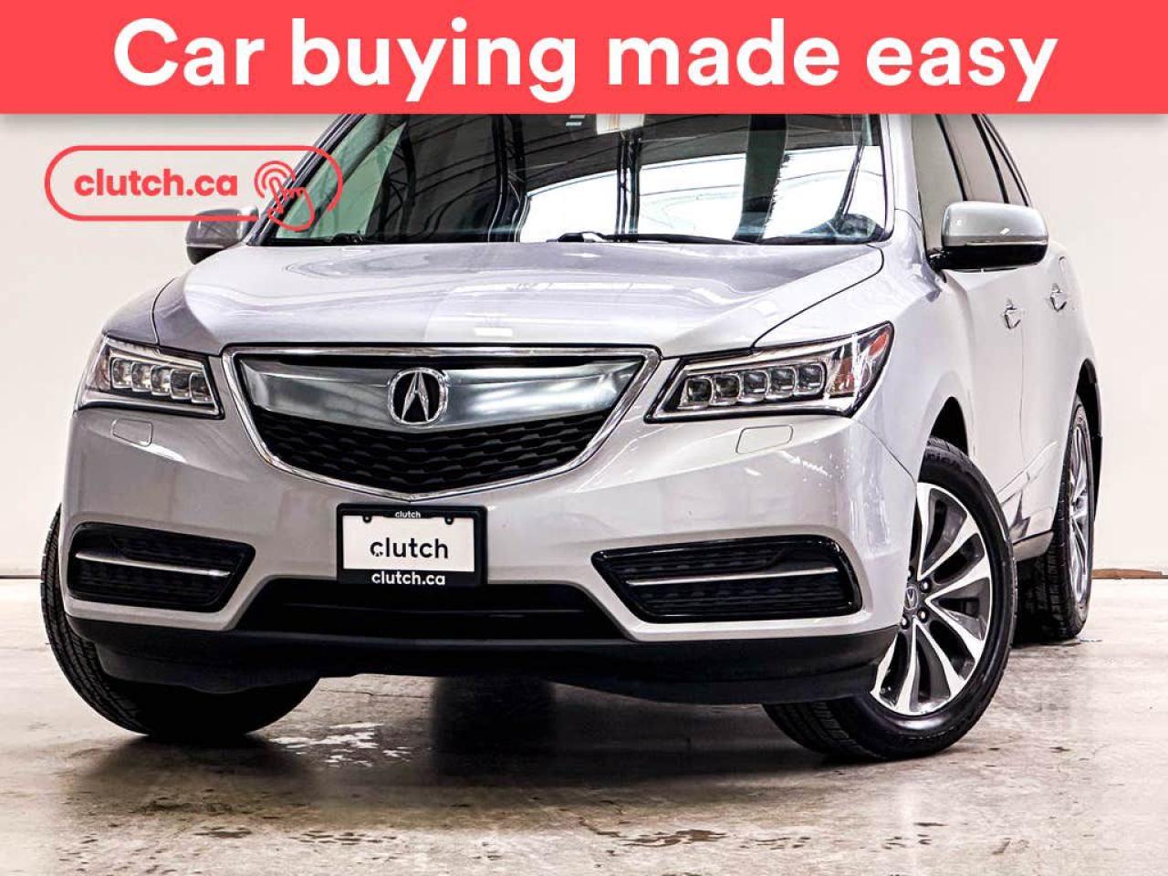 Used 2016 Acura MDX SH-AWD w/ Elite Pkg. w/ Nav, Heated Front Seats, Rearview Cam for sale in Toronto, ON