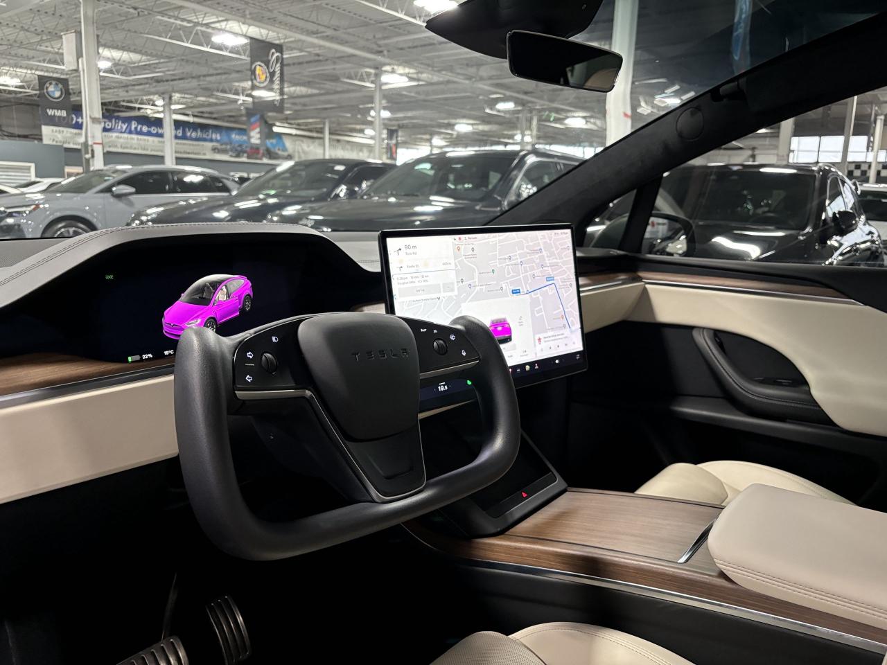 2023 Tesla Model X AWD|FULLSELFDRIVING|FALCONDOORS|INSANEMODE|CREAM|+ - Photo #21
