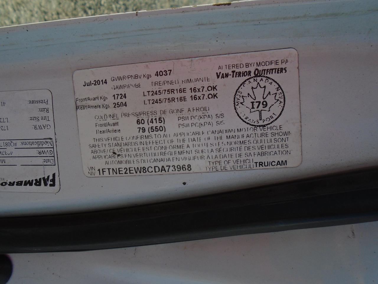 2012 Ford Econoline E-250 Commercial - Photo #30