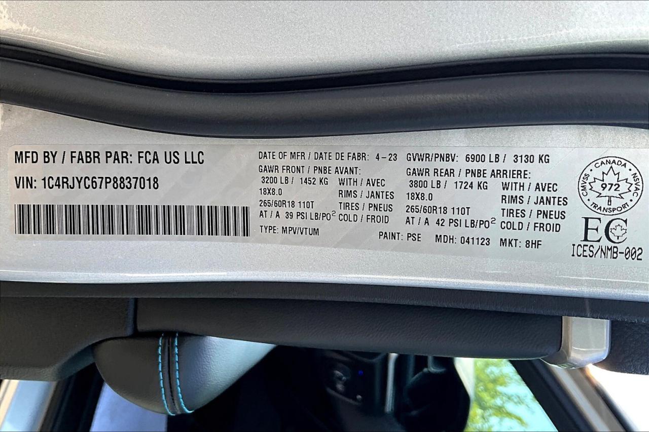 2023 Jeep Grand Cherokee 4xe Trailhawk | Vented Leather | Adv Protech|DEMO|SAVE Photo