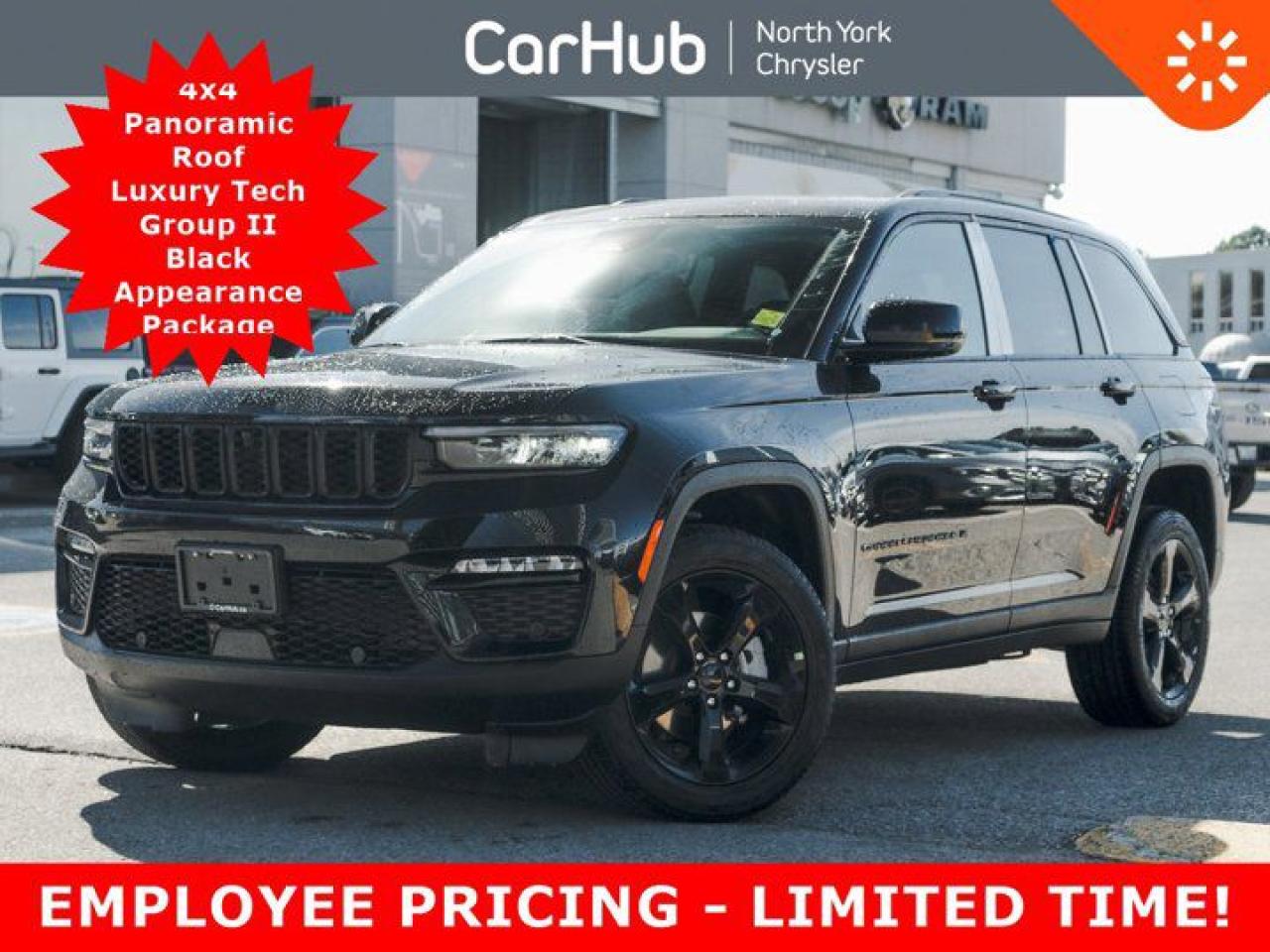 New 2025 Jeep Grand Cherokee Limited 4x4 Panoroof Luxury Tech Group II Black Appearance Package for sale in Thornhill, ON