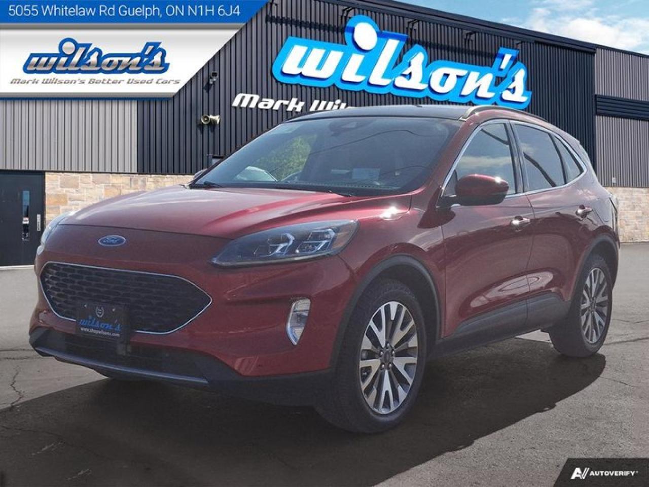 Used 2020 Ford Escape Titanium Hybrid AWD | Leather | Sunroof | Nav | Heated Steering + Seats | New Tires | New Brakes | for sale in Guelph, ON