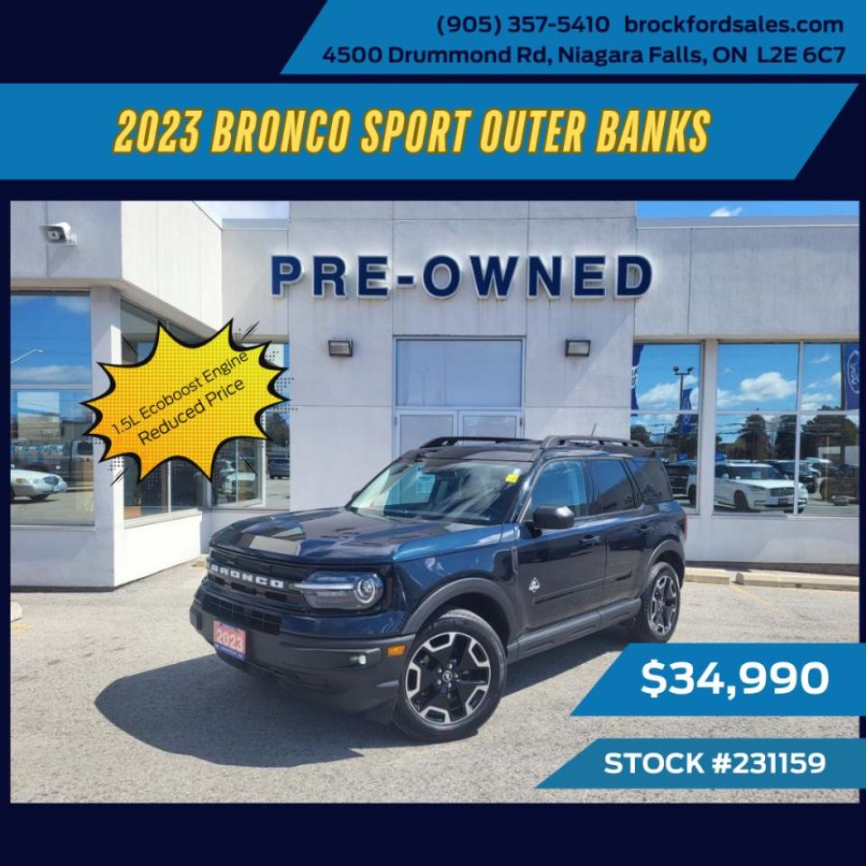 Used 2023 Ford Bronco Sport Outer Banks 4X4 for sale in Niagara Falls, ON