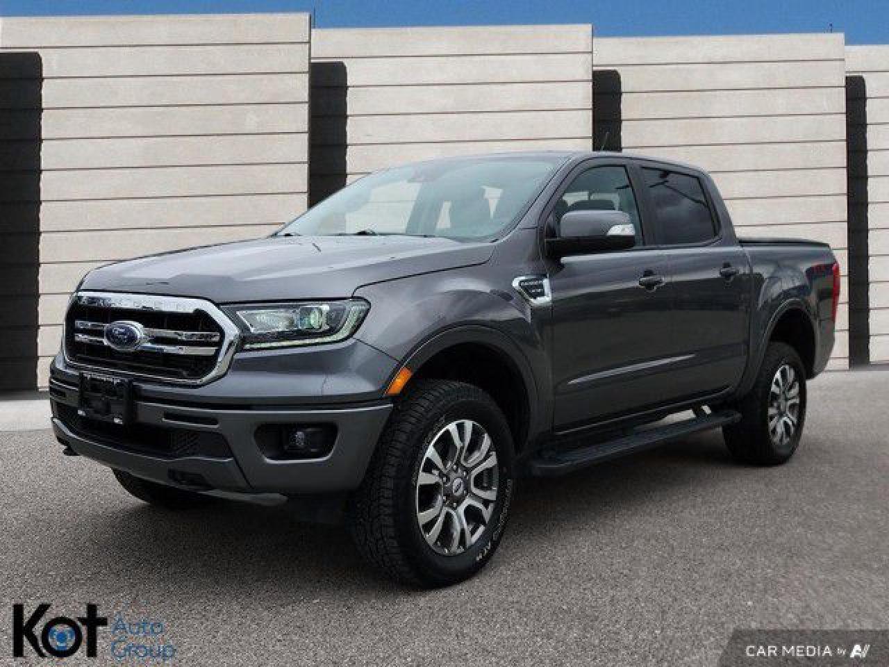 Used 2021 Ford Ranger LARIAT ! 4WD, Tow Package, Tonneau Cover, Step Bars, Heated Leather and Rearview Camera ! for sale in Kelowna, BC
