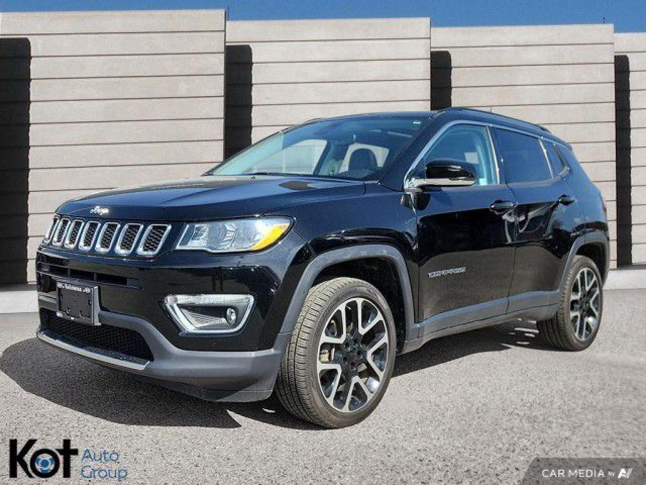 Used 2019 Jeep Compass Limited ! 4X4, Heated Leather, Panoramic Roof, Remote Start, Navigation and a Rearview Camera ! for sale in Kelowna, BC