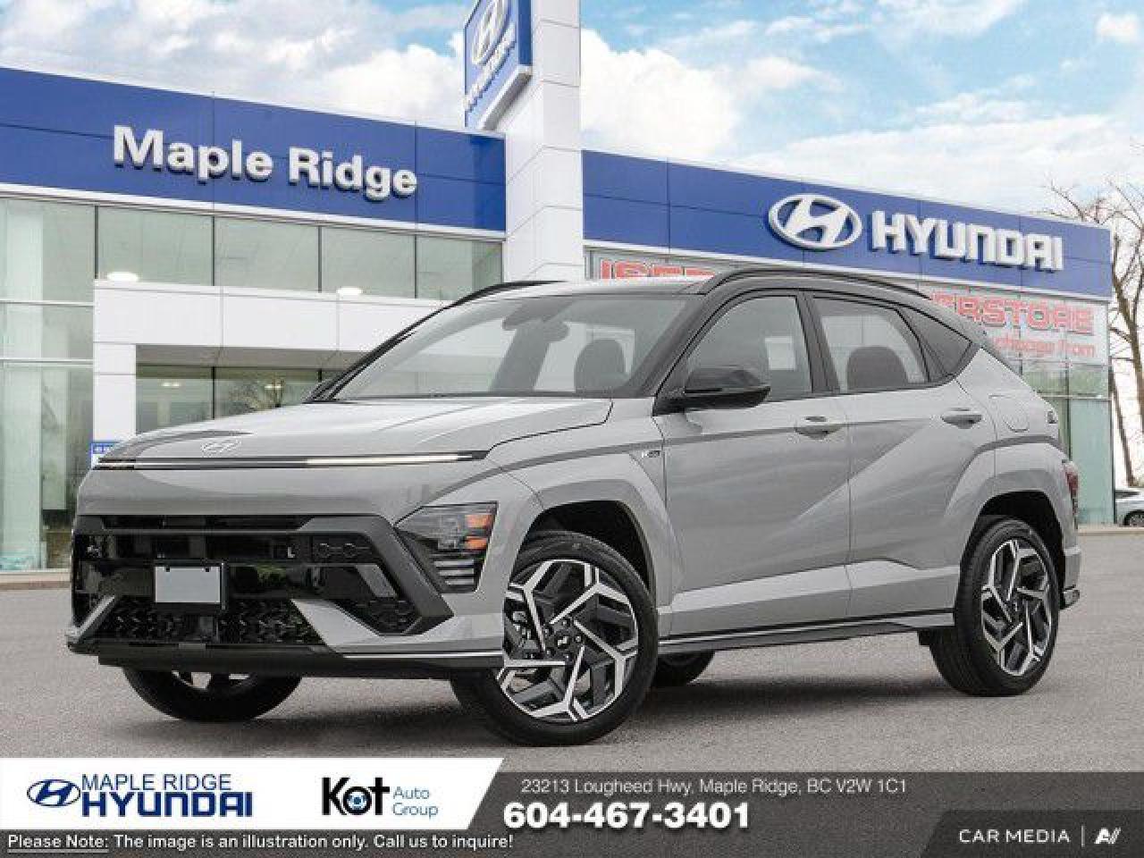 New 2025 Hyundai KONA 1.6T N Line AWD w/Two-Tone Roof for sale in Maple Ridge, BC