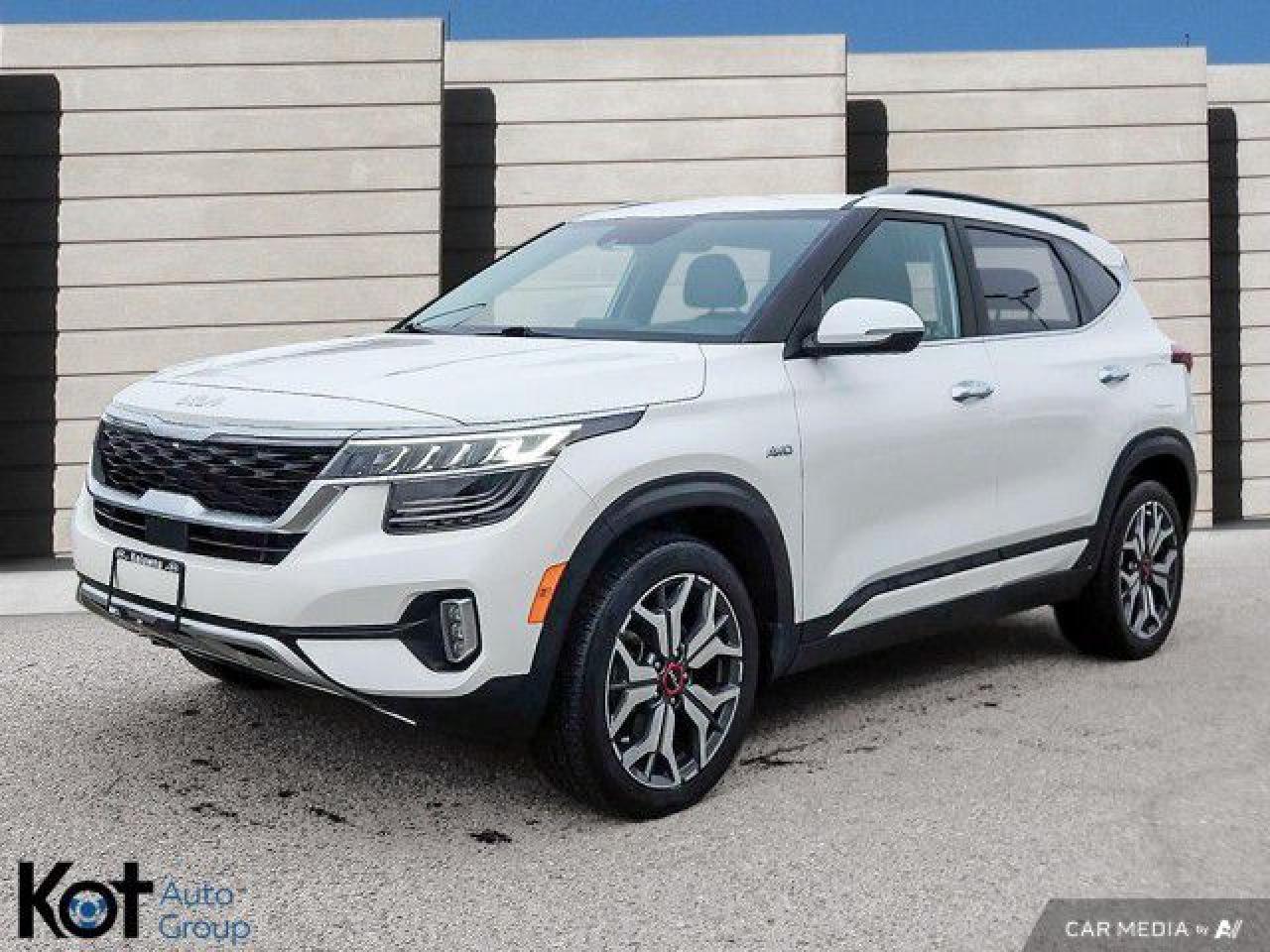 Used 2023 Kia Seltos SX TURBO! AWD! FULL LOAD! LEATHER! SUNROOF! NAV! COOLING SEATS! HEATED SEATS! MINT UNIT! for sale in Kelowna, BC