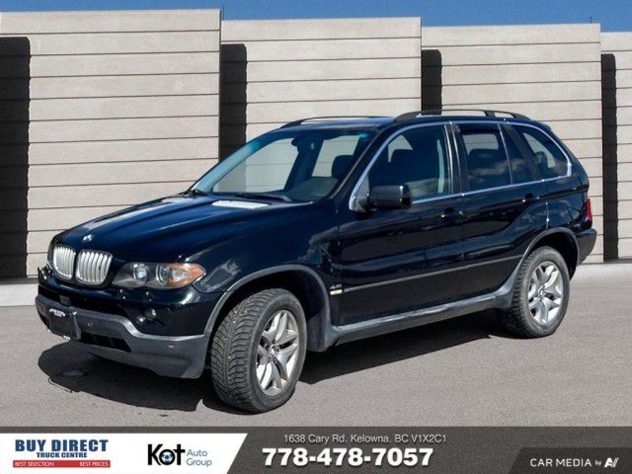 Used 2006 BMW X5 4.4i AUTO, WHEEL CONTROLS, LEATHER SEATS, POWER SEATS, SUNROOF!!! for sale in Kelowna, BC
