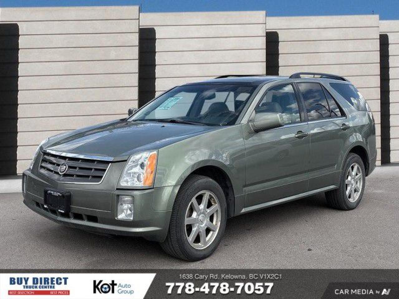 Used 2005 Cadillac SRX AUTO, KEYLESS ENTRY, BEIGE INTERIOR, LEATHER HEATED SEATS, SUNROOF, AUTO WINDOWS, VOICE COMMAND!!! for sale in Kelowna, BC