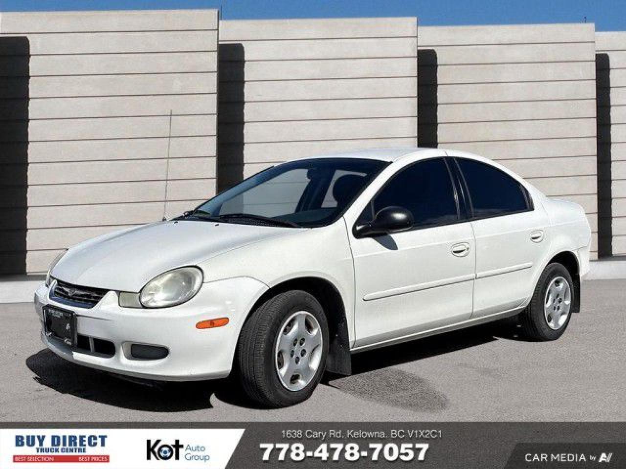 <p> and Wonderfully Zippy! Meet the feisty little four-door thats full of surprises! This 2002 Dodge Neon LE </p>
<p> is proof that big personality comes in a compact package. Why This Neon Shines Bright: Punchy Performance Zips around town like its late for something fun. No-Nonsense Interior Straightforward</p>
<p> and let this spunky sedan do what it does best: make driving feel fun again! *VSA Licensed.. While every reasonable effort is made to ensure the accuracy of this information; prices</p>
<p> or concerns with the friendly & knowledgeable staff at Buy direct VEHICLE NOT SUITABLE FOR TRANSPORTATION</p>
<a href=http://www.buydirecttruckcentre.com/used/Chrysler-Neon-2002-id12069078.html>http://www.buydirecttruckcentre.com/used/Chrysler-Neon-2002-id12069078.html</a>