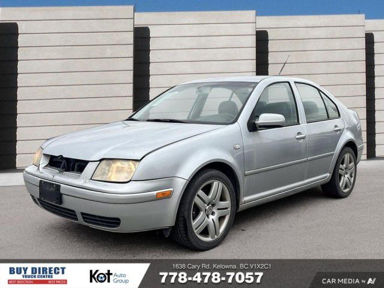 Used 2002 Volkswagen Jetta GLS AUTO, BLACK INTERIOR, LEATHER HEATED SEATS, SUNROOF, AUTO WINDOWS!!! for sale in Kelowna, BC