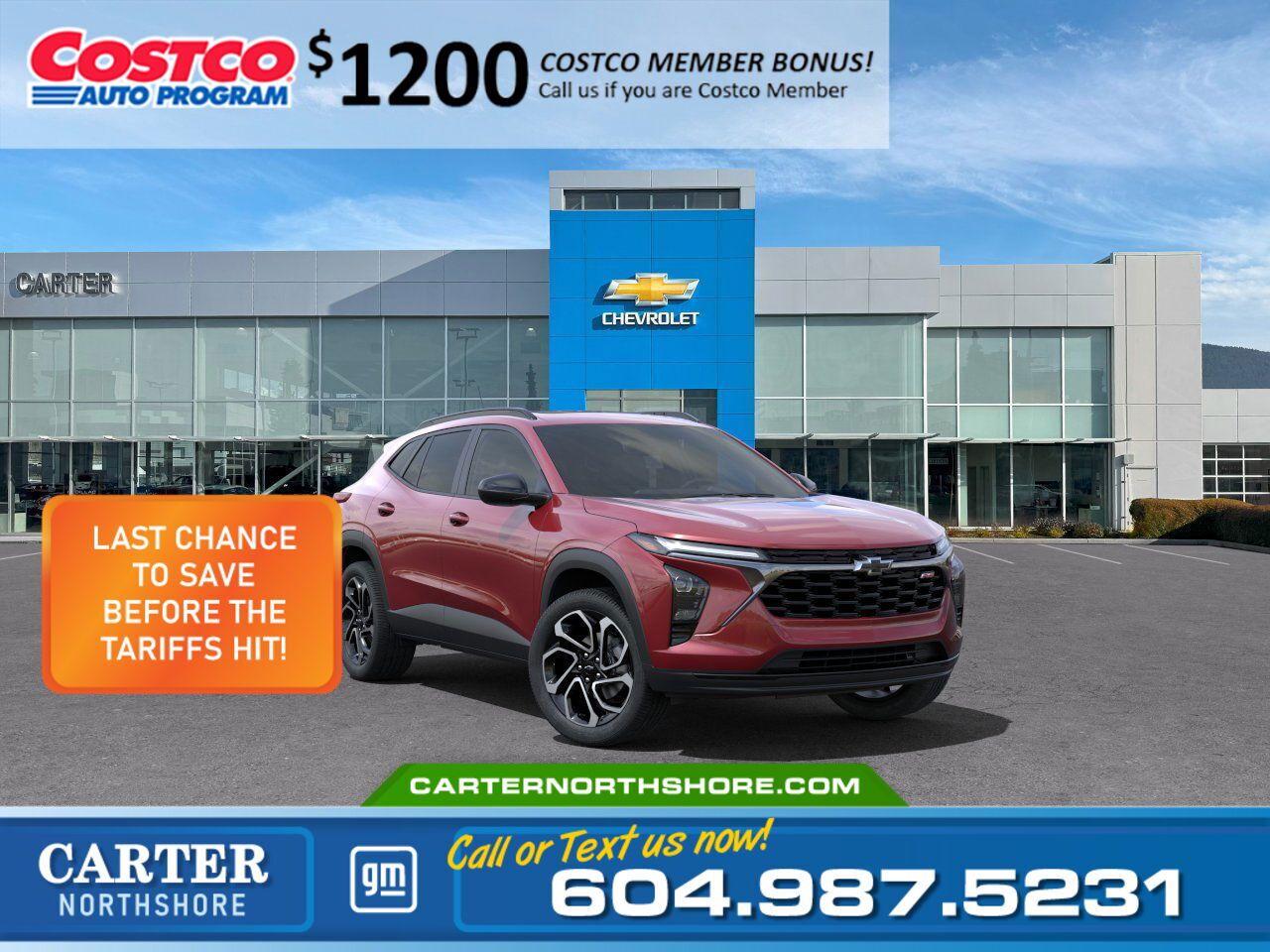 New 2025 Chevrolet Trax 2RS FWD for sale in North Vancouver, BC