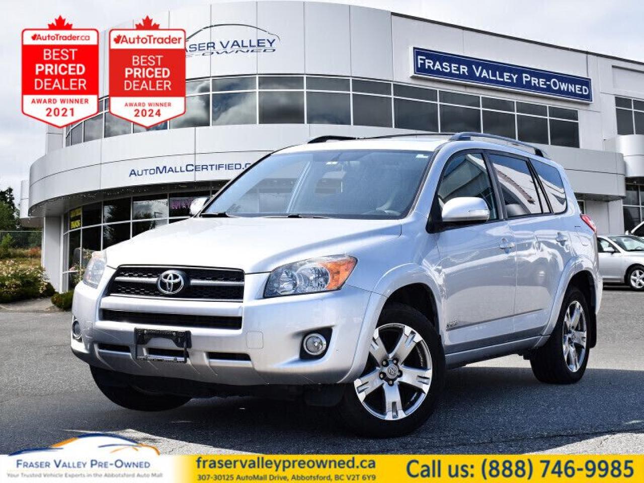 Used 2010 Toyota RAV4 SPORT  Sunroof, Toyota Serviced, Local, Low KM for sale in Abbotsford, BC