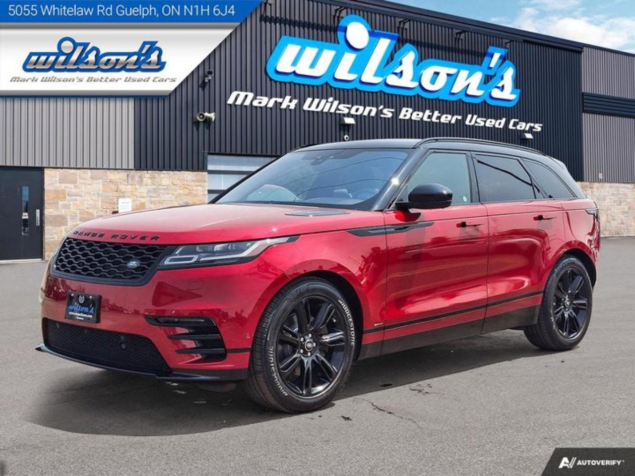 Used 2018 Land Rover Range Rover Velar R-Dynamic SE R-Dynamic P380 AWD | Leather | Sunroof | Nav | Heated Seats | Bluetooth | and More ! for sale in Guelph, ON